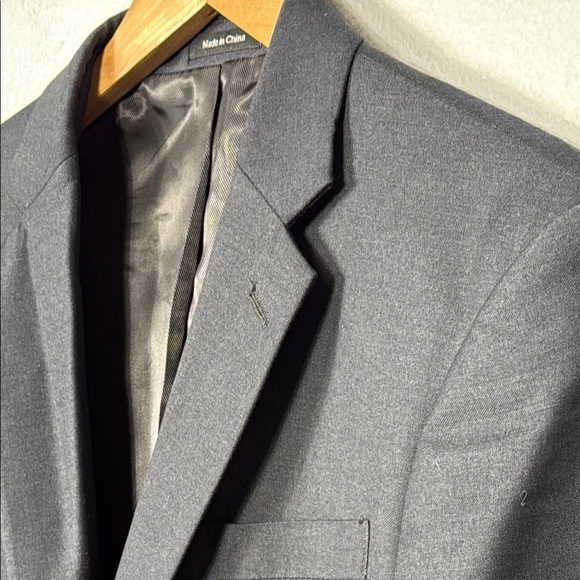 Egara Men's‎ Extreme Slim Fit Dark Gray Blazer - Picture 1 of 9
